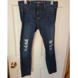 Hollister Low Rise Ripped Jean Leggings